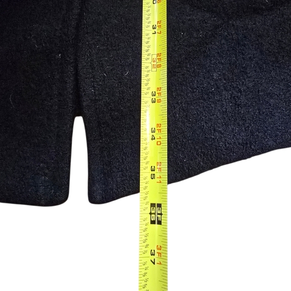 Club Monaco Wool And Leather Coat Size Xs - Picture 5 of 7